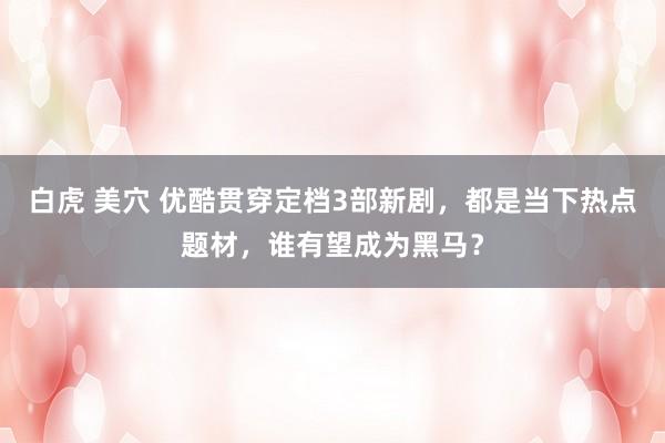 白虎 美穴 优酷贯穿定档3部新剧，都是当下热点题材，谁有望成为黑马？
