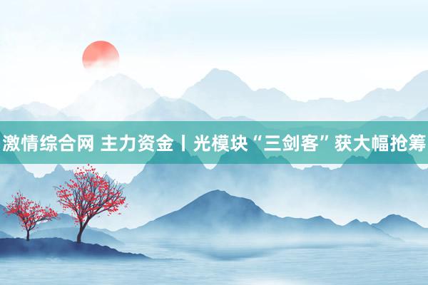 激情综合网 主力资金丨光模块“三剑客”获大幅抢筹