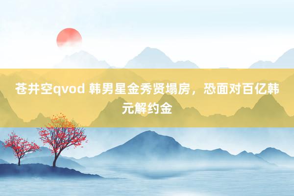 苍井空qvod 韩男星金秀贤塌房，恐面对百亿韩元解约金