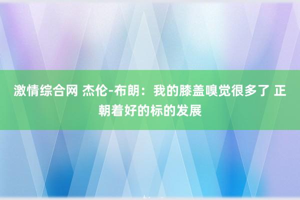 激情综合网 杰伦-布朗：我的膝盖嗅觉很多了 正朝着好的标的发展