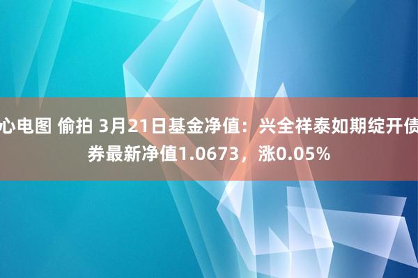 心电图 偷拍 3月21日基金净值：兴全祥泰如期绽开债券最新净值1.0673，涨0.05%