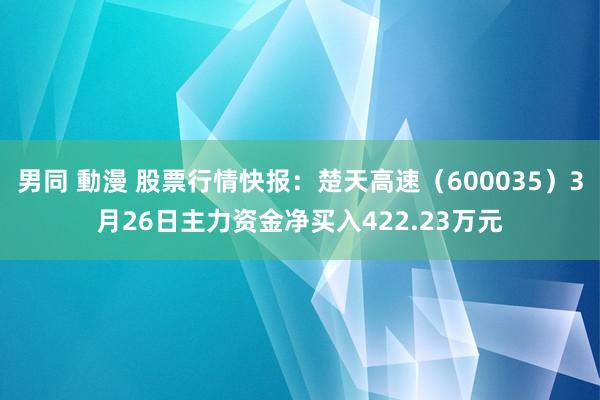 男同 動漫 股票行情快报：楚天高速（600035）3月26日主力资金净买入422.23万元